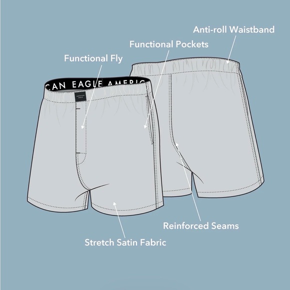 American Eagle Outfitters Satin Pocket Boxers - Picture 10 of 10